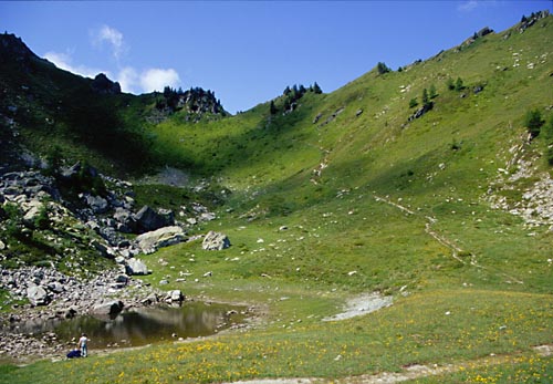 [At the base of Regina Margherita peak]